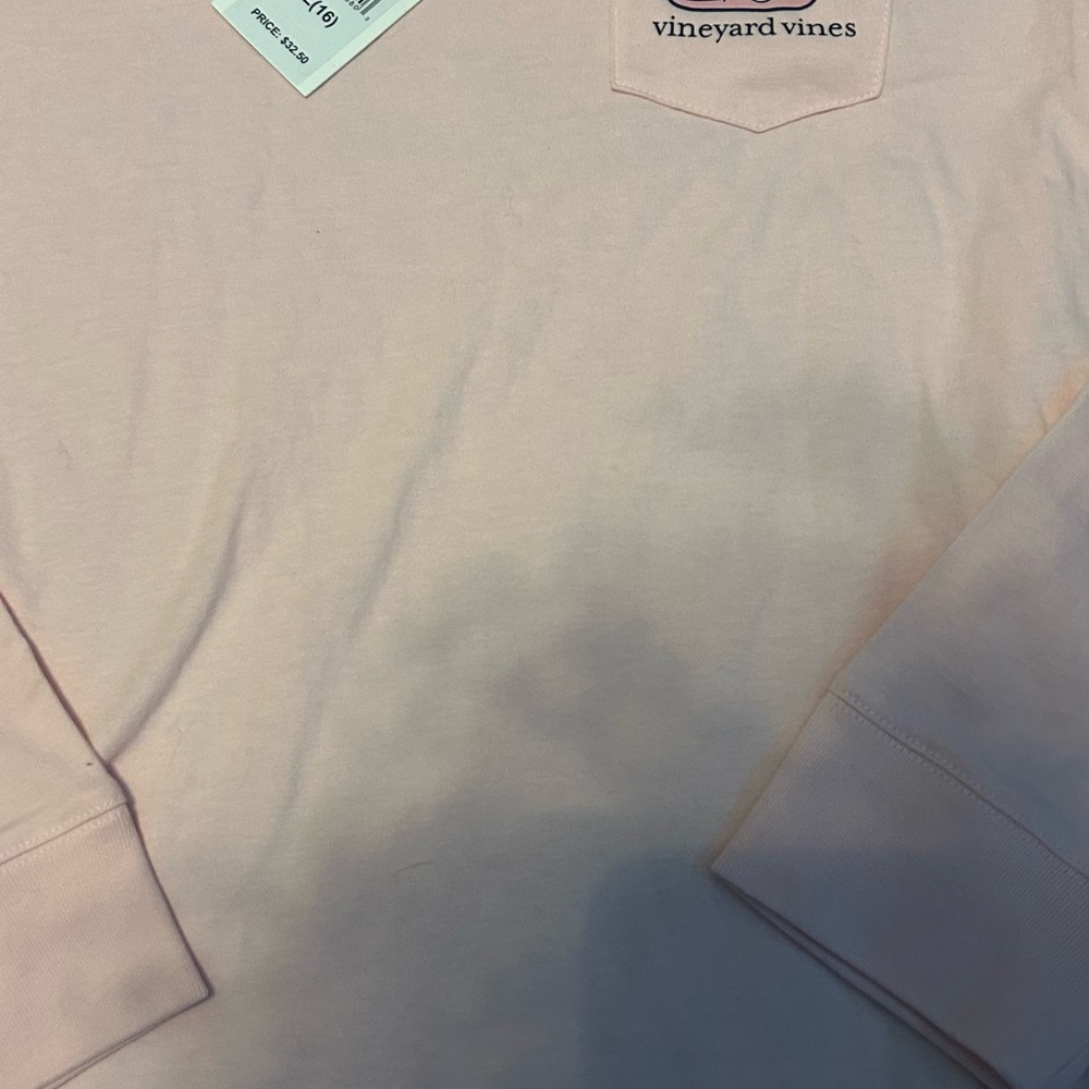 Vineyard Vines Kids Light Pink Long Sleeve Tee - Picture 6 of 6